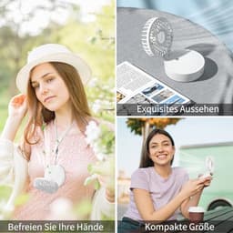 Draagbare Mini Ventilator Met Koele Verneveling - USB Oplaadbaar, 5 Snelheden, Vouwbaar en Geschikt voor Kantoor en Reizen — thumbnail 1