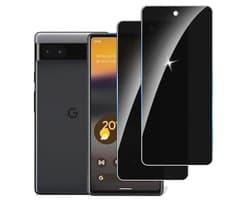 Privacy schermbeschermer voor Google Pixel 6A - Anti-Spy 9H Hardheid, Gemakkelijk te Installeren, Anti-kras