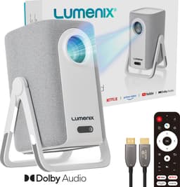 Lumenix® AIR - PRO Beamer – Dolby Audio – Thuisbioscoop met Netflix – 500 ANSI – Full HD 1080p (4K ondersteund) – WiFi 6 & Bluetooth 5.2 – Autofocus & Auto Keystone – Home Cinema Projector — thumbnail 1
