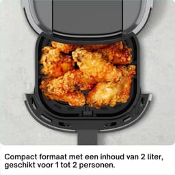AMA® Mini Airfryer - Airfryer - Heteluchtfriteuse - Anti-Aanbaklaag - Grijs — thumbnail 8