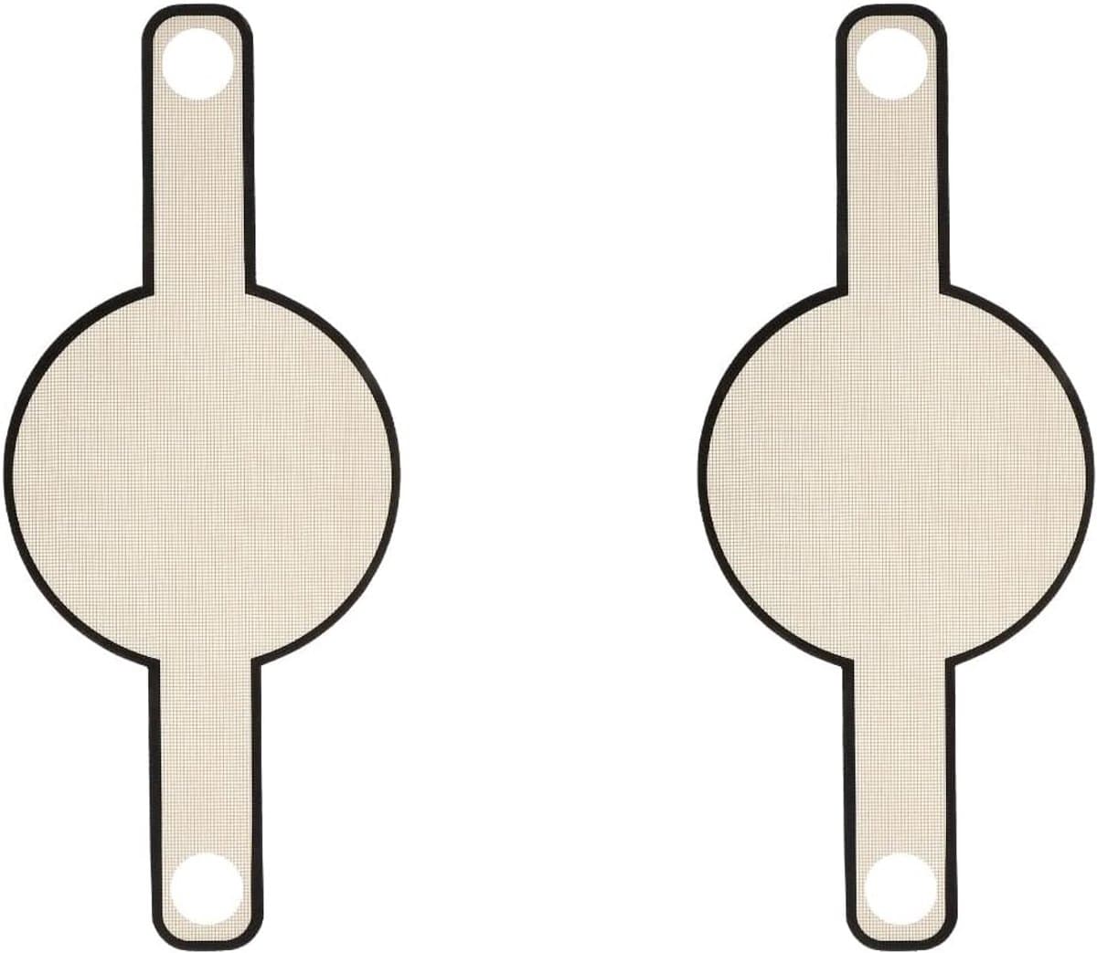 Broodbakmat - 2 stuks - Herbruikbare - Multifunctionele siliconen bakmat - Lange Handvatten Deeg MatGeschikt - Geschikt voor airfryer, oven en magnetron - 54,5×21 cm - Beige — afbeelding 1