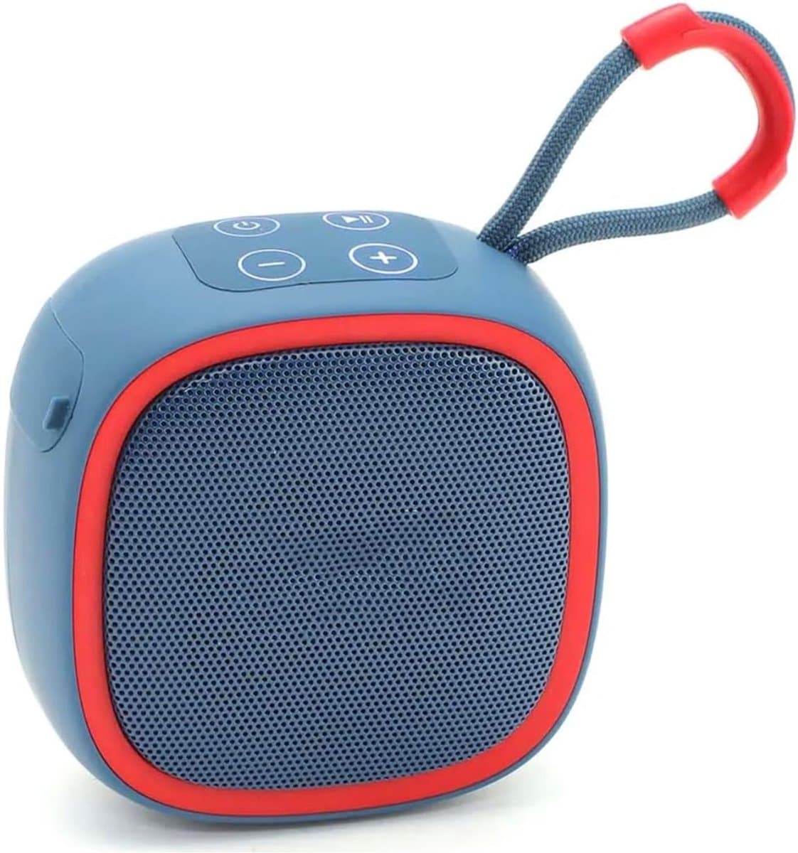 Draadloze luidspreker - Audioluidspreker - 9×9×5,3 cm - Draagbaar - Bluetooth mini-luidspreker - Compatibel met smartphones/tablets/tv's - Type-C opladen - 5W uitgangsvermogen - Ideaal voor zwembadfeestjes, strand, kamperen en reizen - Blauw — afbeelding 1