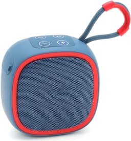 Draadloze luidspreker - Audioluidspreker - 9×9×5,3 cm - Draagbaar - Bluetooth mini-luidspreker - Compatibel met smartphones/tablets/tv's - Type-C opladen - 5W uitgangsvermogen - Ideaal voor zwembadfeestjes, strand, kamperen en reizen - Blauw — thumbnail 1