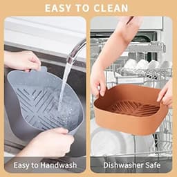 3pcs Air Fryer Accessories Set, 1PC Silicone Air Fryer Liner Basket and 2PCS Oven Silicone Gloves, Kitchen Accessories, Airfryer Silicone Liners, Kitchen Kitchenware Accessories, Kitchenware Accessories — thumbnail 7