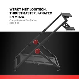 REBBLERS® SIMR 50G Wheel Stand + Gearshift Holder - Opklapbaar Racestuur Standaard - Zwart — thumbnail 4