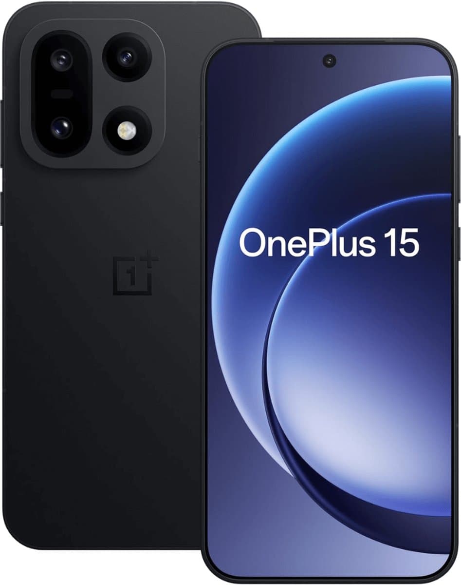 OnePlus 15 17,2 cm (6.78") Dual SIM Android 16.0 5G USB Type-C 16 GB 512 GB 7300 mAh Zwart — afbeelding 1