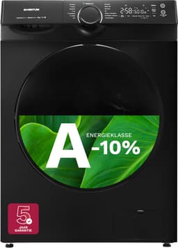 Inventum VWM8010B - Wasmachine - 8kg - 14 programma's - 1400 toeren - Energieklasse A-10% - Steam Clean - Stil: 72 dB - Zwart — thumbnail 1