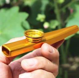 Kazoo Metaal - 3 Stuks - Kazoo Fluit in Diverse Kleuren - Muziekinstrumenten voor Kinderen - Mix kleur — thumbnail 3