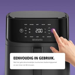 Brabantia Airfryer XXL - 5.7 liter - Digitaal Touchscreen - 10 Kookprogramma's - Tot 5 Personen - PFAS-Vrij - 80ºC tot 200ºC - 1700 Watt - BBEK1136 — thumbnail 14