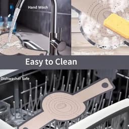 Lange Handvatten Deeg Mat - 2 stuks - sling bakmat - Multifunctionele siliconen bakmat - Brood Bakken Mat - vaatwasserbestendig - Deegmat - brood-Sling siliconen bakmat - Broodbakmat - Geschikt voor Airfryer, Oven En Magnetron — thumbnail 6