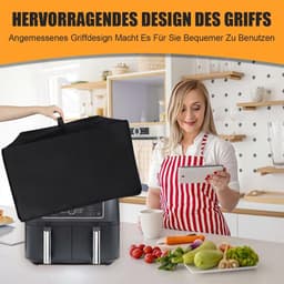 Airfryer stofkap accessoire: Geschikt voor Ninja AF400EUCP/AF400EU/AF451EU/AF300EU heteluchtfriteuse stofkap, afmeting 49x40x30 cm. — thumbnail 3