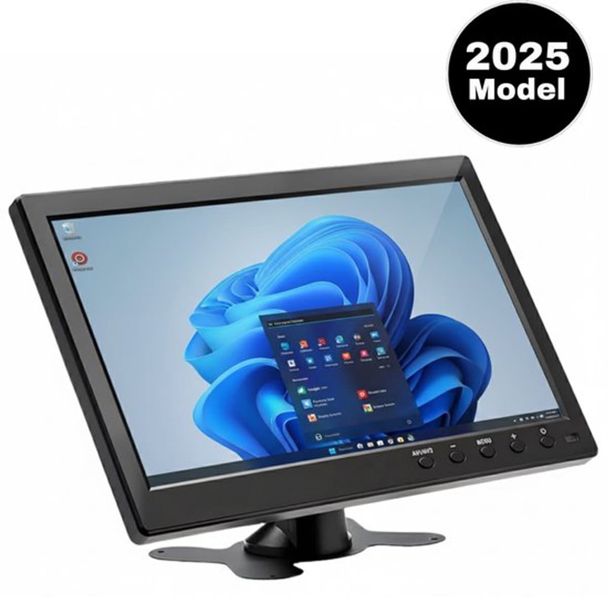 Milova Mini-monitor - 10.1 inch HD LCD-scherm - HDMI VGA AV USB BNC en DC 12V. invoer - Automonitor - Ondersteuning desktop - Secundair scherm — afbeelding 1