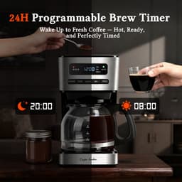 Taylor Swoden 30APQ - Filter koffiezetapparaat - 1.8L - Ijskoffie-modus - Met Timerfunctie en LCD-display - RVS/Zwart — thumbnail 3