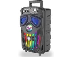 Draadloze Bluetooth Party Speaker met Lichteffecten en Karaoke Functie