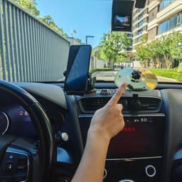 Anti-crash bekkens voor auto's - 2 Stuks - Auto cimbaal - Kunststof - Auto cimbaal ventilatieopening - Ventilatieopeningen voor bekkens voor auto's - Ventilatieopeningen voor trommelbekkens voor auto's - Mini drum auto crash bekken - 14cm - Goud — thumbnail 3
