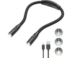 Led Nek Leeslamp met Dimbare Helderheid en Oplaadbare Accu - Ideaal voor Lezen in Bed