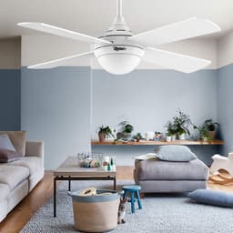 Stil Zwarte Plafondventilator 122 cm met Licht en Afstandsbediening - Energiezuinige DC Motor — thumbnail 5