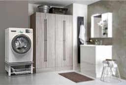 Wasmachine Verhoger - Ombouw - Kast - Zilver — thumbnail 3