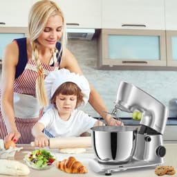 Krachtige Keukenmixer met Roestvrijstalen Kom en 10 Functies — thumbnail 3
