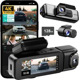 BOTSLAB 4K 3-Kanaals Dashcam Auto Voor Achter - 3-Kanaals 4K+1080P+1080P - GPS 5.8GHz WiFi Dashcam met - 128GB SD-kaart - 3.18" - Super Nachtzicht - WDR -G-sensor -loopopname -parkeermonitor- ADAS - dashcam voor auto — thumbnail 1