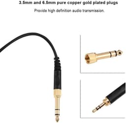 Verloopsnoer met 3.5mm en 6.5mm Plug voor Hoofdtelefoons — thumbnail 4