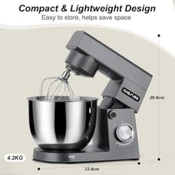 Standmixer 1500W Keukenmachine met RVS Kommen en 10 Snelheden — thumbnail 3