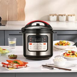 Elektrische Multi-Cooker – 6L Capaciteit - Draagbare Rijstkoker – Snel Verwarmen – Veilig Kooksysteem — thumbnail 5