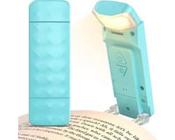 Leeslamp Oplaadbaar USB met Klem - Dimbaar en Verstelbaar in 3 Kleuren voor Boeklezen in Bed en Draagbaar Gebruik
