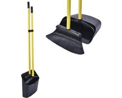 Lange Steel Stoffer en Blik Set voor Huishoudelijk Gebruik