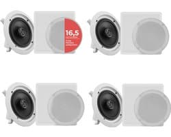 Pyle Luidsprekers, 4 Bluetooth Plafondluidprekers 200 Watt, Inbouwluidsprekers voor Thuis