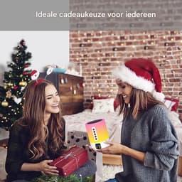 GELLDG Bluetooth-luidspreker - met licht - Witte ruisgenerator - Wekker met licht - Touchscreen - Dimbaar - Nachtlampje - met wekker - Een cadeau voor meisjes, jongens, kinderen, tieners en vrouwen — thumbnail 3