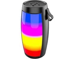 Draagbare Bluetooth Speaker met Kleurrijk Nachtlampje - Waterdicht Draadloos Geluid voor Reizen en Buitenactiviteiten