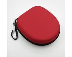Koptelefoon draagtas, universele harde koptelefoon opbergtas - geschikt voor de meeste merken/Bluetooth/HiFi/bedrade koptelefoons (rood)