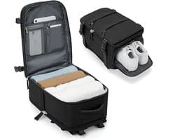 Vacuüm Rugzak Reistas Ryanair Cabine Zakken 40x30x20 Onderstoel Carry On Bagage Met Compressie Systeem Voor Vluchten Waterdichte Laptop Rugzak Met Usb-poort en Schoencompartiment