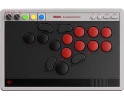 8Bitdo Arcade Controller NSW/PC - Bluetooth, RF, USB - Voor Nintendo Switch, Nintendo Switch 2 en PC - Zwart, Grijs