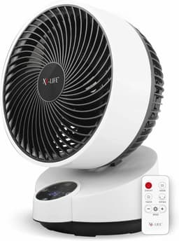 Energi besparende 90 graden kantelbare ventilator met afstandsbediening en touch-display voor woonkamer, keuken en slaapkamer tot 20 m² — thumbnail 5