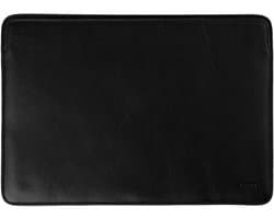Accezz geschikt voor Macbook Leather Laptop Sleeve - Laptop Hoes geschikt voor 16 / 16.2 inch - Zwart