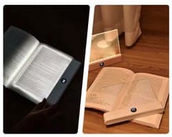 Tergotec Platte boeklamp, bedboek LED leeslamp, boek leeslamp, beschermende leeslamp, nachtleeslamp