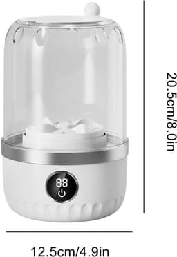 Wasmachine | 1L Mini Washer | Compacte Wasapparaten Voor Kleding Sokken Ondergoed | Appartementen Kamperen Hotels Reizen — thumbnail 5