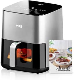 Slimme Luchtfriteuse 5L – Airfryer – Stoomtechnologie – Kinderslot – BPA-vrij – Crispy buitenkant & sappige binnenkant — thumbnail 1
