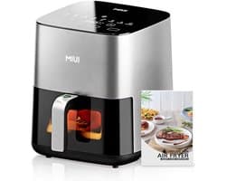 Slimme Luchtfriteuse 5L – Airfryer – Stoomtechnologie – Kinderslot – BPA-vrij – Crispy buitenkant & sappige binnenkant