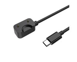 Jumalu USB-C Oplaadkabel voor Samsung Galaxy Watch Fit 3 – Vervangende Oplader (1 m) – Zwart