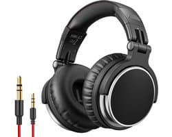 Solid DJ1 Over-ear DJ & Studio Koptelefoon - Inclusief USB-C Adapter, Microfoon & Draagtas - 3.5mm & 6.3mm Jack - Zwart