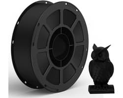 PETG Filament 1,75 mm Zwart 1 kg - Zeer sterk PETG 3D-printerfilament met dimensionale nauwkeurigheid van +/- 0,02 mm, 1 kg spoel, geschikt voor de meeste FDM 3D-printers