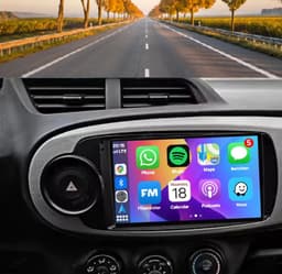Autoradio 4/64GB met Carplay en Android auto | Geschikt voor Toyota Yaris 2012-2017 | Radio scherm met Navigatie | 2012 2013 2014 2015 2016 2017 | XP130 Met screencleaner — thumbnail 1