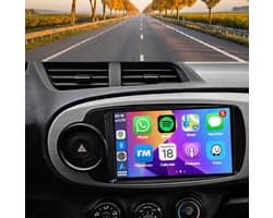 Autoradio 4/64GB met Carplay en Android auto | Geschikt voor Toyota Yaris 2012-2017 | Radio scherm met Navigatie | 2012 2013 2014 2015 2016 2017 | XP130 Met screencleaner