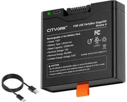 Hoogwaardige Reservebatterij 12000 mAh voor Draadloze Bluetooth Luidsprekers