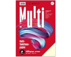 Crème Multifunctioneel Papier DIN A4 - 120g/m² Kwaliteit voor Printer en Knutselen - 35 Vel