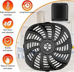 10 stuks rubberen bumpers voor airfryer - universele herbruikbare accessoires voor luchtfriteuse - rubberen onderdelen voor luchtfriteuse — thumbnail 4