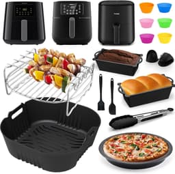 Accessoires heteluchtfriteuse Gescht voor Philips Essential Airfryer XL 6,2L HD9270/90, Philips Airfryer 5000 Series XXL 7,2L HD9285/90, Airfryer siliconenvorm Accessoires grillrooster enz. — thumbnail 2